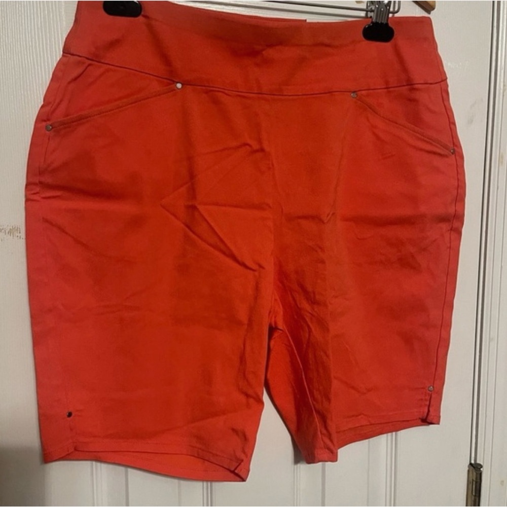 INC International Concepts Coral Orange Women’s Bermuda Shorts